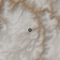 Shaded relief of the 59 km around Tambobamba, drawn from the GMTED2010 grid