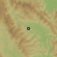 Shaded relief of the 60 km around Tarapoto, drawn from the GMTED2010 grid