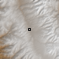 Shaded relief of the 60 km around Ticapampa, drawn from the GMTED2010 grid