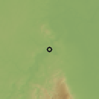 Shaded relief of the 60 km around Tournavista, drawn from the GMTED2010 grid
