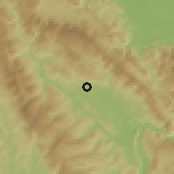 Shaded relief of the 60 km around Cacatachi, drawn from the GMTED2010 grid