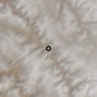 Shaded relief of the 59 km around Urcos, drawn from the GMTED2010 grid