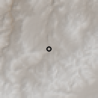 Shaded relief of the 59 km around Velille, drawn from the GMTED2010 grid