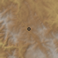 Shaded relief of the 60 km around Yambrasbamba, drawn from the GMTED2010 grid