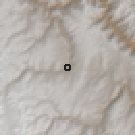 Shaded relief of the 60 km around Yauli, drawn from the GMTED2010 grid