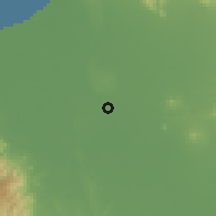 Shaded relief of the 59 km around Alcala, drawn from the GMTED2010 grid