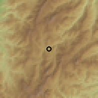 Shaded relief of the 59 km around Bontoc, drawn from the GMTED2010 grid