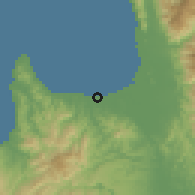 Shaded relief of the 60 km around Buenavista, drawn from the GMTED2010 grid