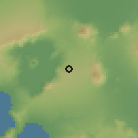 Shaded relief of the 59 km around Bulacnin, drawn from the GMTED2010 grid