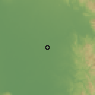 Shaded relief of the 59 km around Cabanatuan, drawn from the GMTED2010 grid