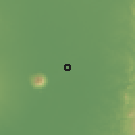 Shaded relief of the 59 km around Cabiao, drawn from the GMTED2010 grid