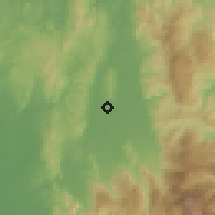 Shaded relief of the 60 km around Cabinuangan, drawn from the GMTED2010 grid