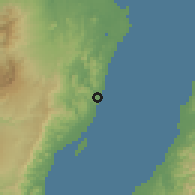 Shaded relief of the 60 km around Calatrava, drawn from the GMTED2010 grid