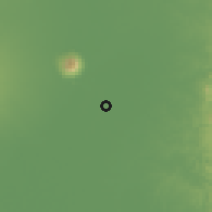 Shaded relief of the 59 km around Candaba, drawn from the GMTED2010 grid