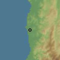 Shaded relief of the 59 km around Candon, drawn from the GMTED2010 grid