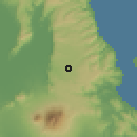 Shaded relief of the 59 km around Cavinti, drawn from the GMTED2010 grid