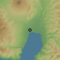 Shaded relief of the 60 km around Dadiangas, drawn from the GMTED2010 grid