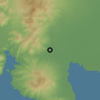 Shaded relief of the 59 km around Dinalupihan, drawn from the GMTED2010 grid