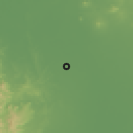 Shaded relief of the 59 km around Gerona, drawn from the GMTED2010 grid