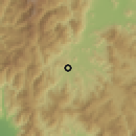 Shaded relief of the 59 km around Aritao, drawn from the GMTED2010 grid