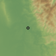 Shaded relief of the 59 km around Ilagan, drawn from the GMTED2010 grid