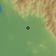 Shaded relief of the 59 km around Asingan, drawn from the GMTED2010 grid