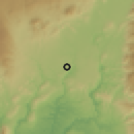 Shaded relief of the 60 km around Kadingilan, drawn from the GMTED2010 grid