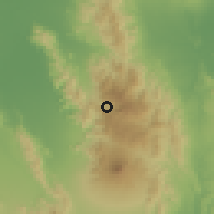 Shaded relief of the 60 km around Lambayong, drawn from the GMTED2010 grid