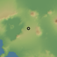 Shaded relief of the 59 km around Lemery, drawn from the GMTED2010 grid
