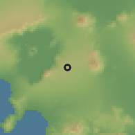 Shaded relief of the 59 km around Lipa, drawn from the GMTED2010 grid