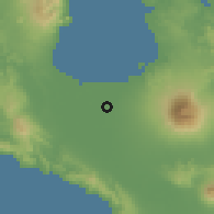 Shaded relief of the 59 km around Magarao, drawn from the GMTED2010 grid