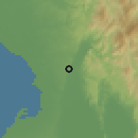 Shaded relief of the 59 km around Malanday, drawn from the GMTED2010 grid