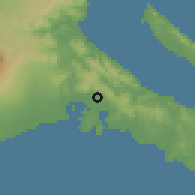 Shaded relief of the 59 km around Malicboy, drawn from the GMTED2010 grid