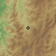 Shaded relief of the 59 km around Mankayan, drawn from the GMTED2010 grid