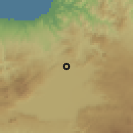 Shaded relief of the 60 km around Marawi, drawn from the GMTED2010 grid
