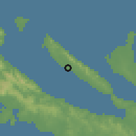 Shaded relief of the 59 km around Alabat, drawn from the GMTED2010 grid