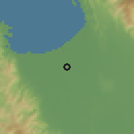 Shaded relief of the 59 km around Nagsaing, drawn from the GMTED2010 grid