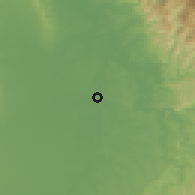 Shaded relief of the 59 km around Naguilian, drawn from the GMTED2010 grid