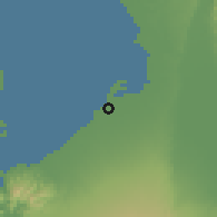 Shaded relief of the 59 km around Noveleta, drawn from the GMTED2010 grid