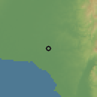 Shaded relief of the 59 km around Balagtas, drawn from the GMTED2010 grid
