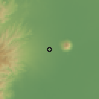 Shaded relief of the 59 km around Pandacaqui, drawn from the GMTED2010 grid