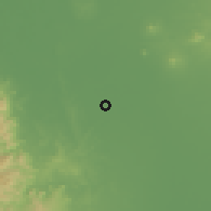 Shaded relief of the 59 km around Paniqui, drawn from the GMTED2010 grid