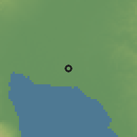 Shaded relief of the 59 km around Paombong, drawn from the GMTED2010 grid