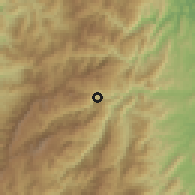 Shaded relief of the 59 km around Pasil, drawn from the GMTED2010 grid