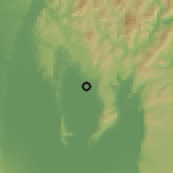 Shaded relief of the 59 km around Pililla, drawn from the GMTED2010 grid