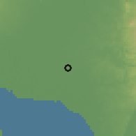 Shaded relief of the 59 km around Plaridel, drawn from the GMTED2010 grid