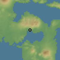 Shaded relief of the 60 km around Rizal, drawn from the GMTED2010 grid