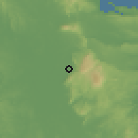 Shaded relief of the 60 km around Rosario, drawn from the GMTED2010 grid