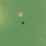 Shaded relief of the 59 km around Santa Ana, drawn from the GMTED2010 grid