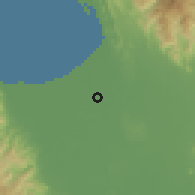 Shaded relief of the 59 km around Santa Barbara, drawn from the GMTED2010 grid